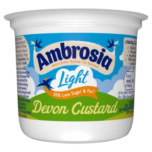 Ambrosia Ready to Eat Light Devon Custard Pot 150g