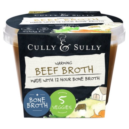 Cully & Sully Warming Beef Broth 500g