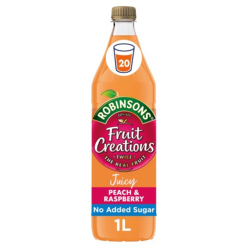 Robinsons Fruit Creations Peach & Raspberry Squash 1L