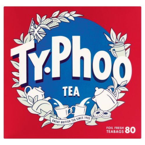 Typhoo 80 Tea Foil Fresh Teabags 232g