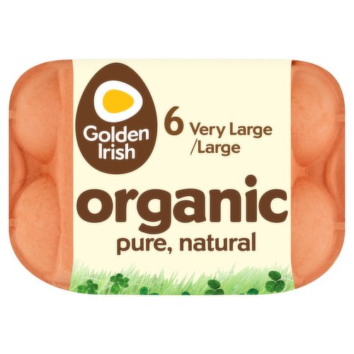 Golden Irish Organic Pure, Natural 6 Very Large/Large 408g