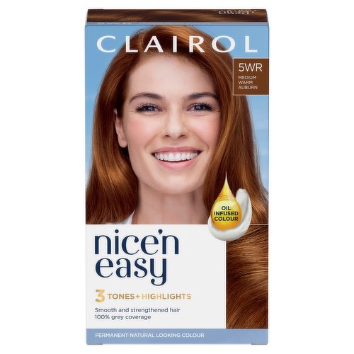 Clairol Nice'n Easy Hair Dye, 5WR Medium Warm Auburn