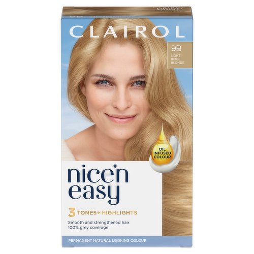 Clairol Nice'n Easy Hair Dye, 9B Light Beige Blonde