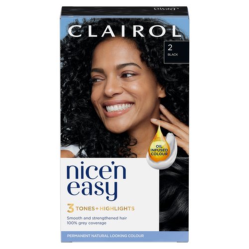 Clairol Nice'n Easy Hair Dye, 2 Black