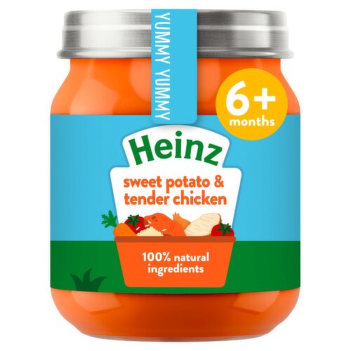 Heinz By Nature Sweet Potato & Tender Chicken Baby Food Jar 6+ Months 120g