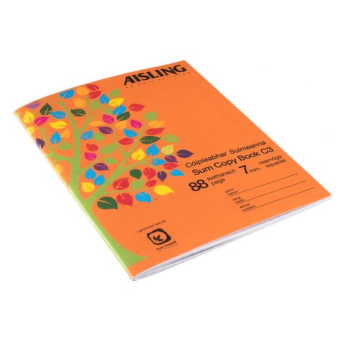 <b>Features</b><br/>AISLING ASX6 88 PG SUM COPY BOOK<br/><br/><b>Storage Type</b><br/>Ambient<br/><br/><b>Company Name</b><br/>Antalis<br/><br/><b>Company Address</b><br/>Antalis,  Century Business Park, St Margarets Road, Dublin 11<br/>
<br/><br/><b>Return To</b><br/>Antalis,  Century Business Park, St Margarets Road, Dublin 11<br/>
<br/><br/>