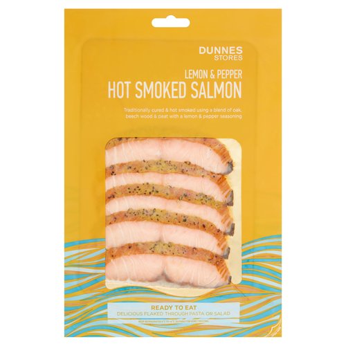 Dunnes Stores Lemon & Pepper Hot Smoked Salmon 100g