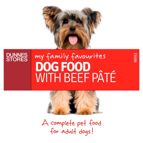Dunnes Stores My Family Favourites Dog Food with Beef Pâté 150g