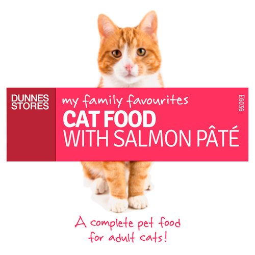 Dunnes Stores My Family Favourites Cat Food with Salmon Pâté 100g