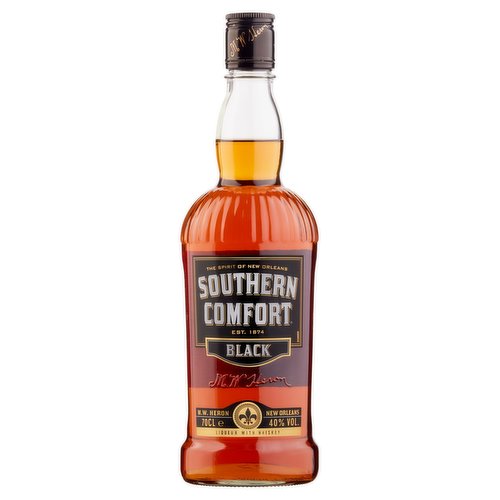 Southern Comfort Black Liqueur with Whiskey 70cl