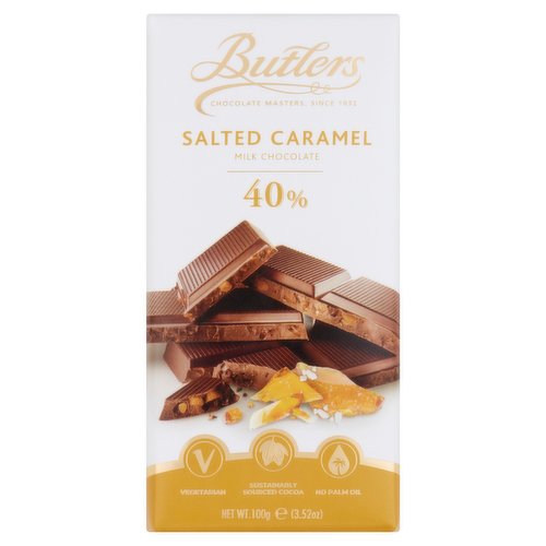 Butlers 40% Salted Caramel Milk Chocolate 100g