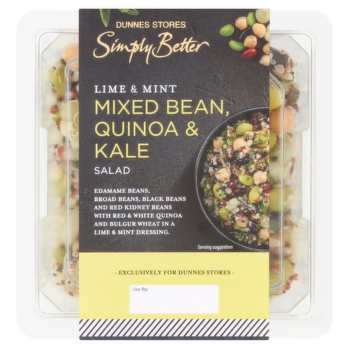 Dunnes Stores Simply Better Lime & Mint Mixed Bean, Quinoa & Kale Salad 400g