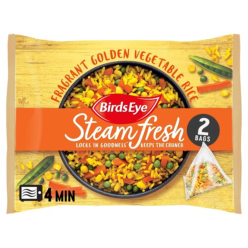 Birds Eye Steamfresh 2 Golden Rice Steam Bags 380g