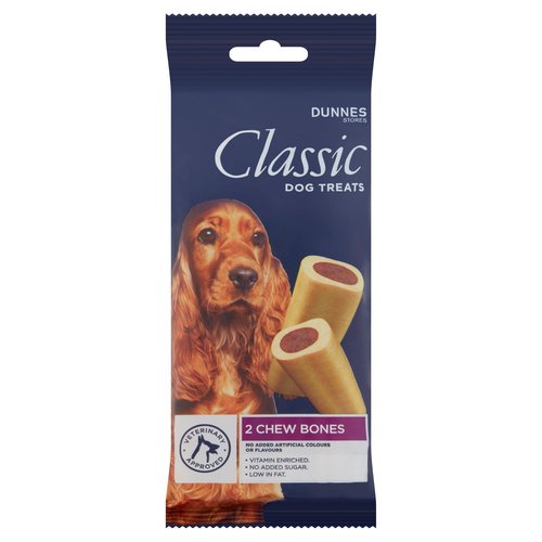 Dunnes Stores Classic Dog Treats Chew Bones 2 x 100g (200g)