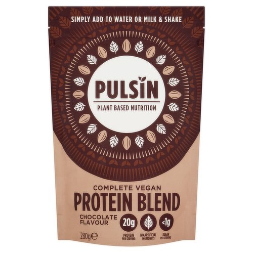 Pulsin Chocolate Flavour Protein Blend 280g