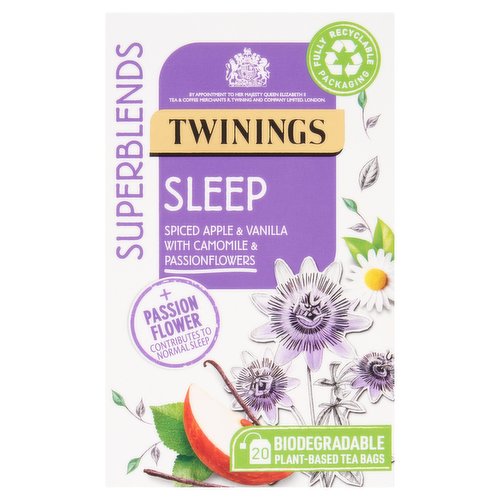 Twinings 20 Superblends Sleep Spiced Apple & Vanilla with Camomile & Passionflowers 30g