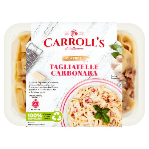 Carroll's of Tullamore Classics Tagliatelle Carbonara 400g