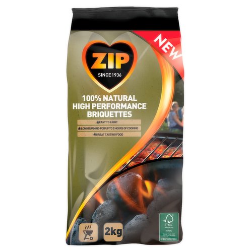 Zip Charcoal Briquettes 2kg                                                        