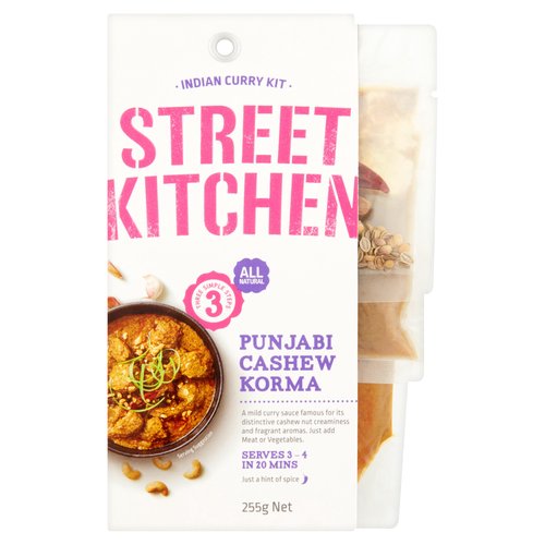 Street Kitchen Indian Curry Kit Punjabi Cashew Korma 255g Dunnes Stores   100874621 1 