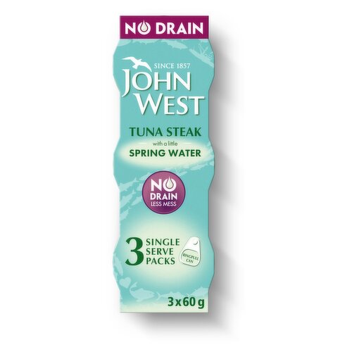 John West Tuna Steak with a Little Spring Water 3 x 60g