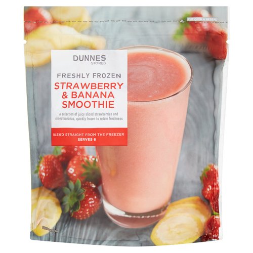 Dunnes Stores Freshly Frozen Strawberry & Banana Smoothie 500g