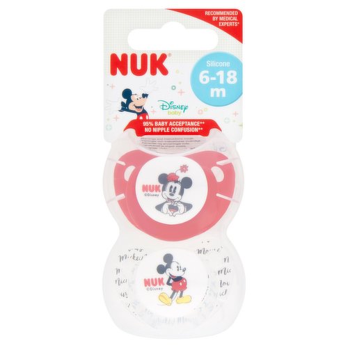 <b>Lower Age Limit</b><br/>Advisory - Months - 6<br/><br/><b>Safety Warning</b><br/>Warning: risk of scalding remains, even after 5 min! If quantity of water, time or wattage are incorrect, this may damage the product! Empty out any water remaining. Leave soothers to dry in the open box. Check that the soothers are not still too hot before use! Keep soother box out of reach of children. Suitable for NUK soother only.<br/>
<br/>
For your child's safety: WARNING!<br/>
- Inspect carefully before each use, especially when the child has teeth. Pull the soother in all directions. Throw away at the first signs of damage or weakness.<br/>
- Only use dedicated soother holders tested to EN 12586. Never attach other ribbons or cords to a soother, your child may be strangled by them.<br/>
- Do not leave in direct sunlight or near a source of heat, or leave soother in sterilising solution for longer than recommended, as this may weaken the soother.<br/>
- In rare individuals cases children manage to put the soother into the mouth completely. In such an event, DO NOT PANIC! Due to its special design, the soother cannot be swallowed and the two aspiration holes ensure sufficient breathing. Remove the soother form the child's mouth as gently as possible.<br/>
- Do not dip the soother in medicine or sweet substances and do not lick the soother. Both can cause caries (tooth decay) to your child.<br/>
- For reasons of safety and hygiene, replace the soother after 1-2 months use. This is very important, as even without visible damage the stability of the soother may have been weakened.<br/>
- For soother with cover: To avoid suffocation, keep the removable protection for the soother away from children.<br/>
- For LATEX soother: Produced from natural latex rubber.<br/>
- Retain address and art. no. for future reference.<br/><br/><b>Storage Type</b><br/>Ambient<br/><br/><b>Storage</b><br/>- Store hygienically, dry and away from light.<br/><br/><b>Preparation and Usage</b><br/>Box for hygienic conditioning in a microwave oven 4 Min. 700-1000W,40 ml<br/>
Usage: <br/>
- Before first place in boiling water for 5 minutes, use sufficient water to avoid damage. For hygiene reasons, before each further use, first clean thoroughly using mild washing up liquid and then sterilisation. We recommend using a NUK Steriliser for sterilise.<br/>
- For hygiene reasons: after cleaning and/or sterilasation, press out any residual liquid from the mouthpiece and leave the soother to dry afterwards.<br/>
- Do not clean the soother in a dishwasher as detergents can damage the product.<br/>
- For hygienic treatment in the microwave: Firstly, fill the pacifier box with water up to the bottom line of the marking. Then, insert the pacifier into the water in the box. To ensure even heating, and to avoid material damage, place the box off-centre on the microvawe turntable.<br/>
Important: Heat the closed box for 4 minutes at the power level/wattage engraved onto the box. Please also follow the microwave manufacturer's instructions. Leave microwave closed for another 5 min.<br/><br/>Country of Origin - Germany<br/><br/><b>Origin</b><br/>Made in Germany<br/><br/><b>Company Name</b><br/>Newell Rubbermaid UK Ltd. / Intrapharma Consumer Health<br/><br/><b>Company Address</b><br/>Newell Rubbermaid UK Ltd.,<br/>
Halifax Avenue,<br/>
Fradley Park,<br/>
WS13 8SS Lichfield,<br/>
Staffordshire,<br/>
Great Britain.<br/>
<br/>
Intrapharma Consumer Health,<br/>
Magna Business Park,<br/>
Citywest Road,<br/>
Dublin 24,<br/>
Ireland.<br/><br/><b>Web Address</b><br/>www.nuk.co.uk<br/><br/><b>Return To</b><br/>Newell Rubbermaid UK Ltd.,<br/>
Halifax Avenue,<br/>
Fradley Park,<br/>
WS13 8SS Lichfield,<br/>
Staffordshire,<br/>
Great Britain.<br/>
www.nuk.co.uk<br/>
<br/>
Intrapharma Consumer Health,<br/>
Magna Business Park,<br/>
Citywest Road,<br/>
Dublin 24,<br/>
Ireland.<br/><br/>