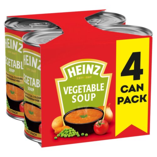 Heinz Vegetable Tinned Soup 4 x 400g 