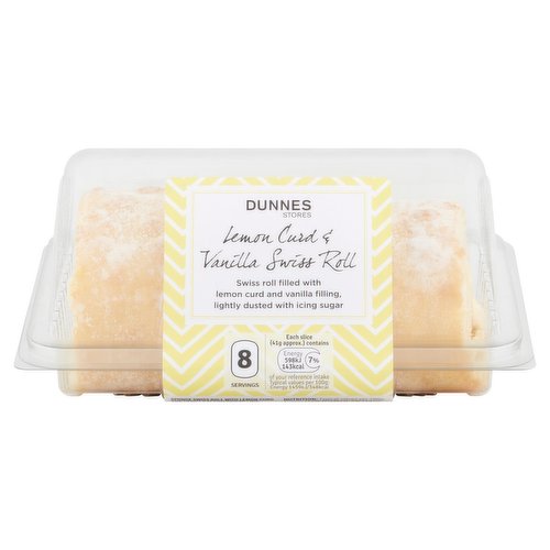 Dunnes Stores Lemon Curd & Vanilla Swiss Roll 330g