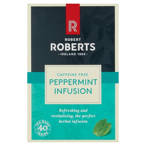 Robert Roberts Caffeine Free Peppermint Infusion 40 Tea Bags 80g