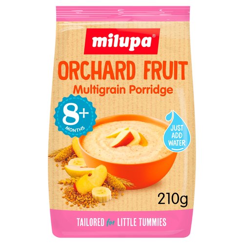 Milupa Orchard Fruit with Millet Multigrain Porridge 8+ Months 210g