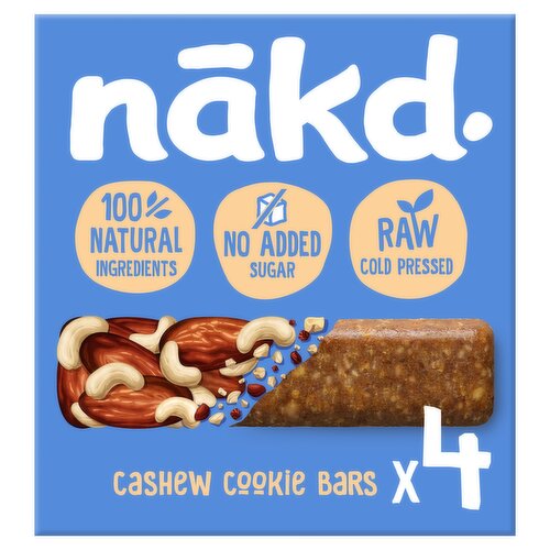 Nakd Cashew Cookie Raw Fruit & Nut Bars 4 x 35g