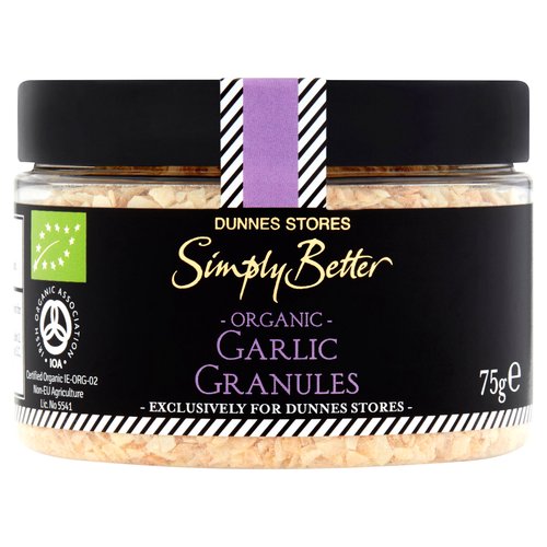 Dunnes Stores Simply Better Organic Garlic Granules 75g