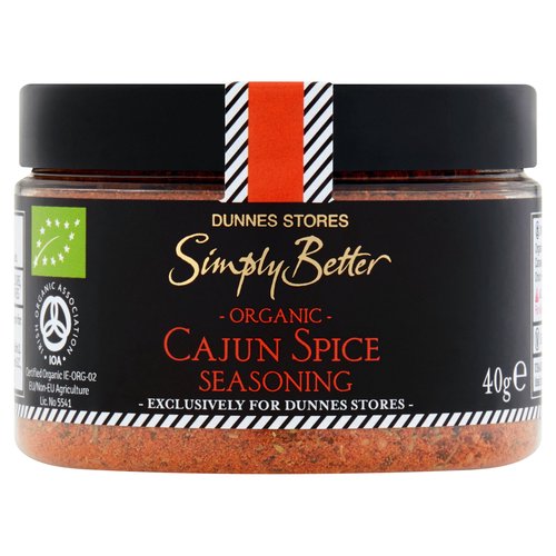 Dunnes Stores Simply Better Organic Cajun Spice Seasoning 40g