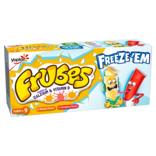 Frubes Kids Banana & Strawberry Yoghurt Tubes 9 x 37g