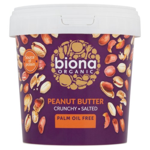 Biona Organic Peanut Butter Crunchy Salted 1kg