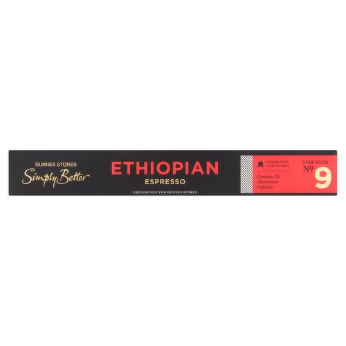 Dunnes Stores Simply Better Ethiopian Espresso 10 x 5.5g (55g)