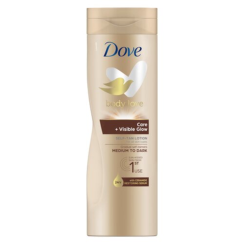 Dove Limited Edition Visible Glow Medium to Dark Self-Tan Lotion 400ml