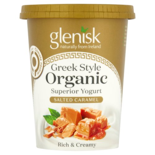 Glenisk Greek Style Organic Superior Yogurt Salted Caramel 450g