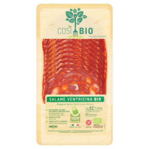 Sheridans Cheesemongers Golfera Organic Salame Ventricina 80g