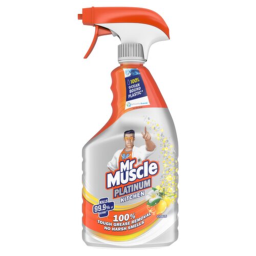 Mr Muscle Platinum Antibacterial Kitchen Cleaning Spray Citrus 750ml 
