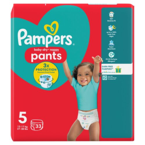 Dunnes Stores | White Pampers Baby Dry Pants Jumbo Pack Size: 6 - 52 Nappies