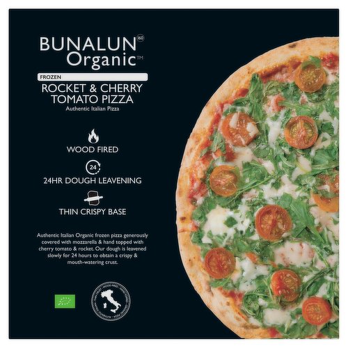 Bunalun Organic Rocket & Cherry Tomato Pizza 381g