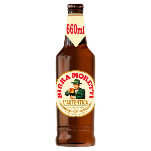 Birra Moretti Genuine Italian Premium Lager 660 ml bottle