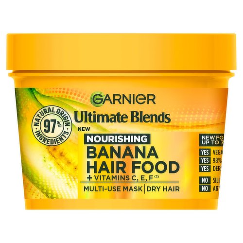 Garnier Ultimate Blends Hair Food Banana 3-in-1 Dry Hair Mask Treatment  390ml