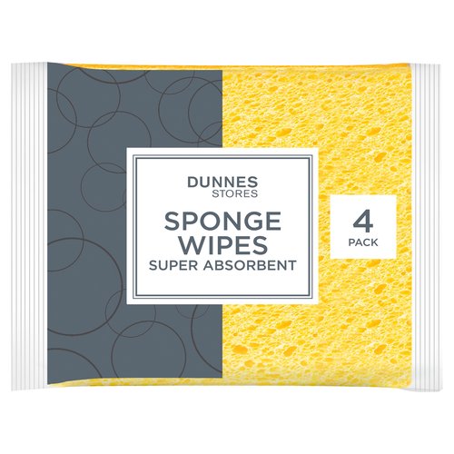 Dunnes Stores 4 Sponge Wipes