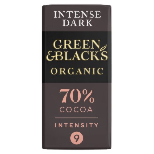 Green & Black's Organic 70% Dark Chocolate Bar 90g