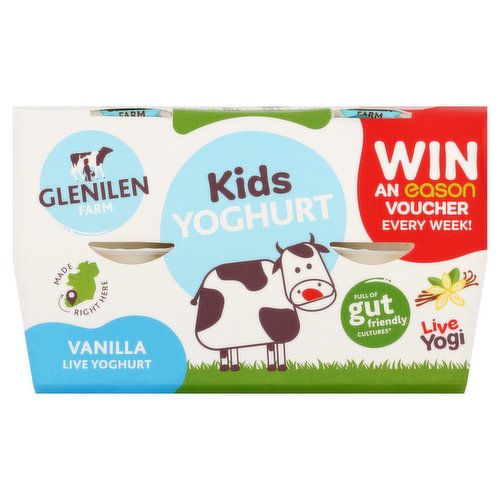 Glenilen Farm Kids Yoghurt Vanilla 4 x 90g (360g)