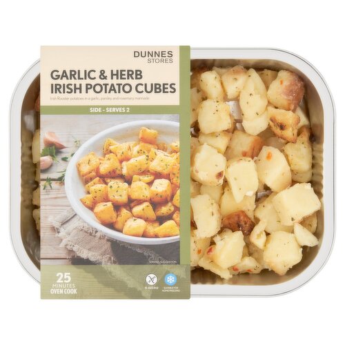 Dunnes Stores Garlic & Herb Irish Potato Cubes 400g