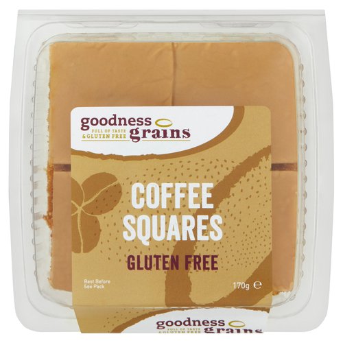 Goodness Grains Gluten Free Coffee Squares 170g