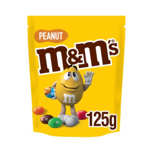 M&M's Crunchy Peanut & Milk Chocolate Bites Pouch Bag 125g